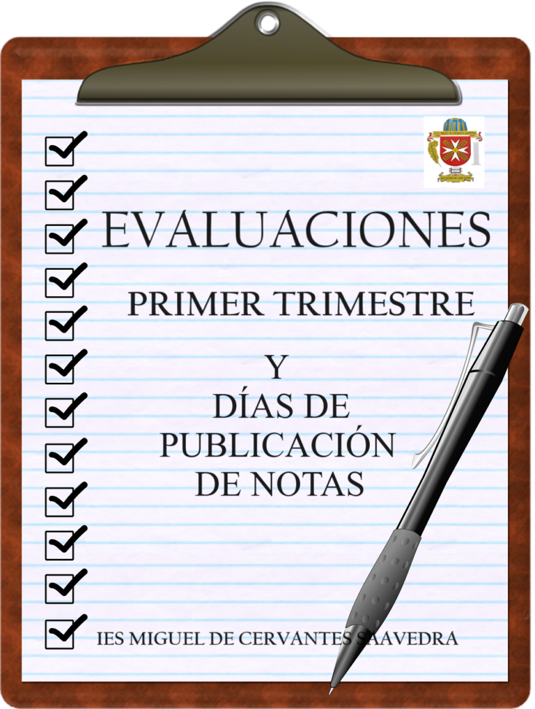 Fechas de las evaluaciones del primer trimestre y publicación de notas en Educamos